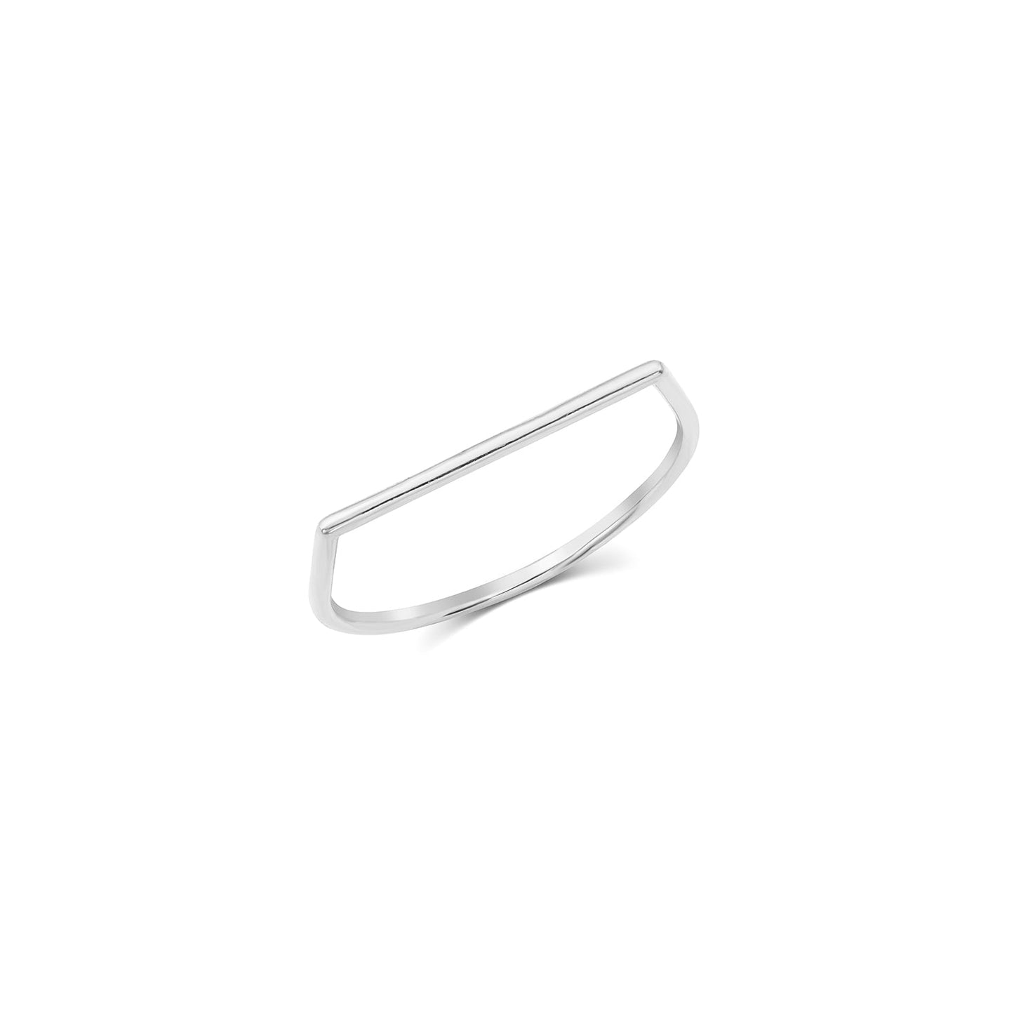 Yellow 14k Straight Bar Stacking Ring Bordeaux