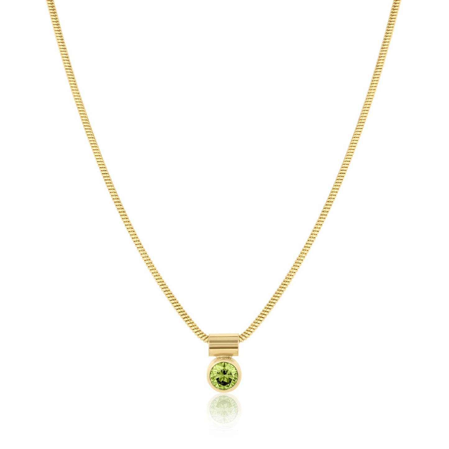 Ellie 14k Gold Filled Birthstone Necklace 18k Gold Over Brass