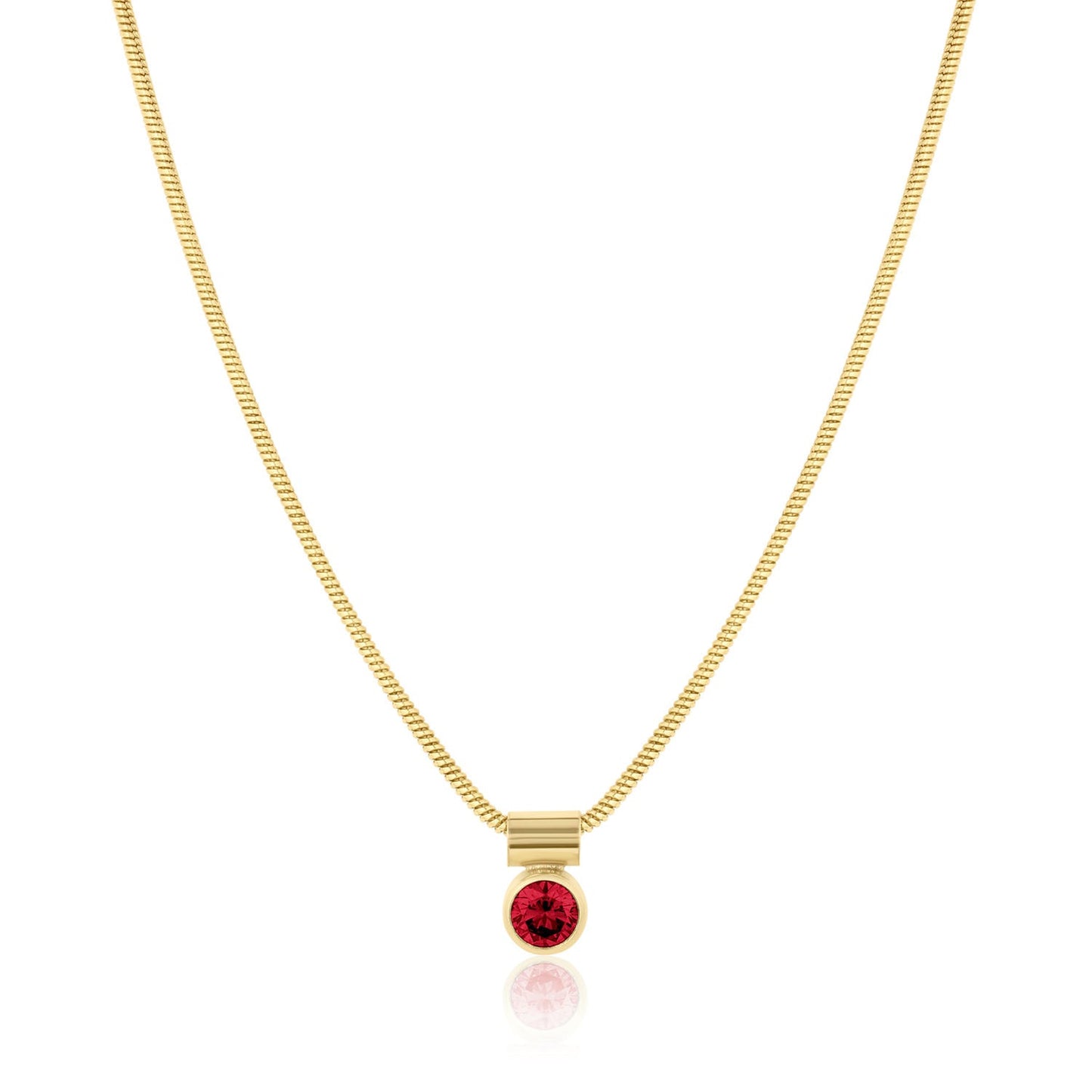 Ellie 14k Gold Filled Birthstone Necklace 18k Gold Over Brass