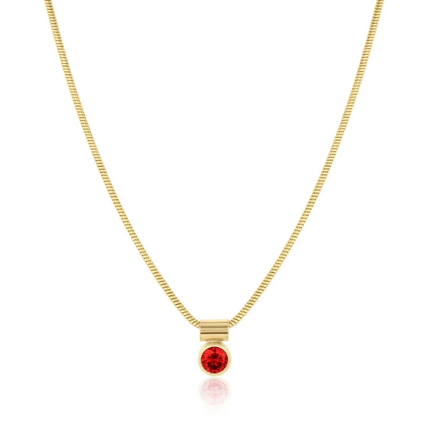 Ellie 14k Gold Filled Birthstone Necklace 18k Gold Over Brass