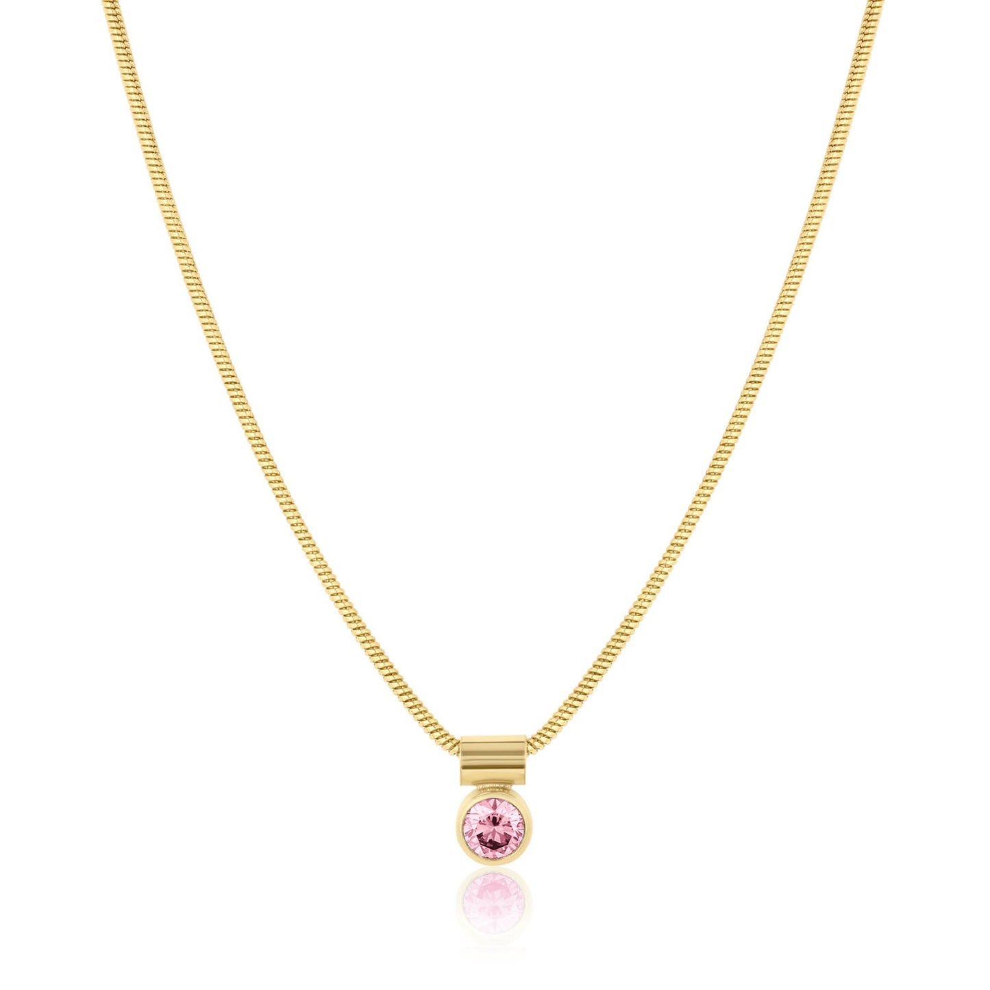 Ellie 14k Gold Filled Birthstone Necklace 18k Gold Over Brass