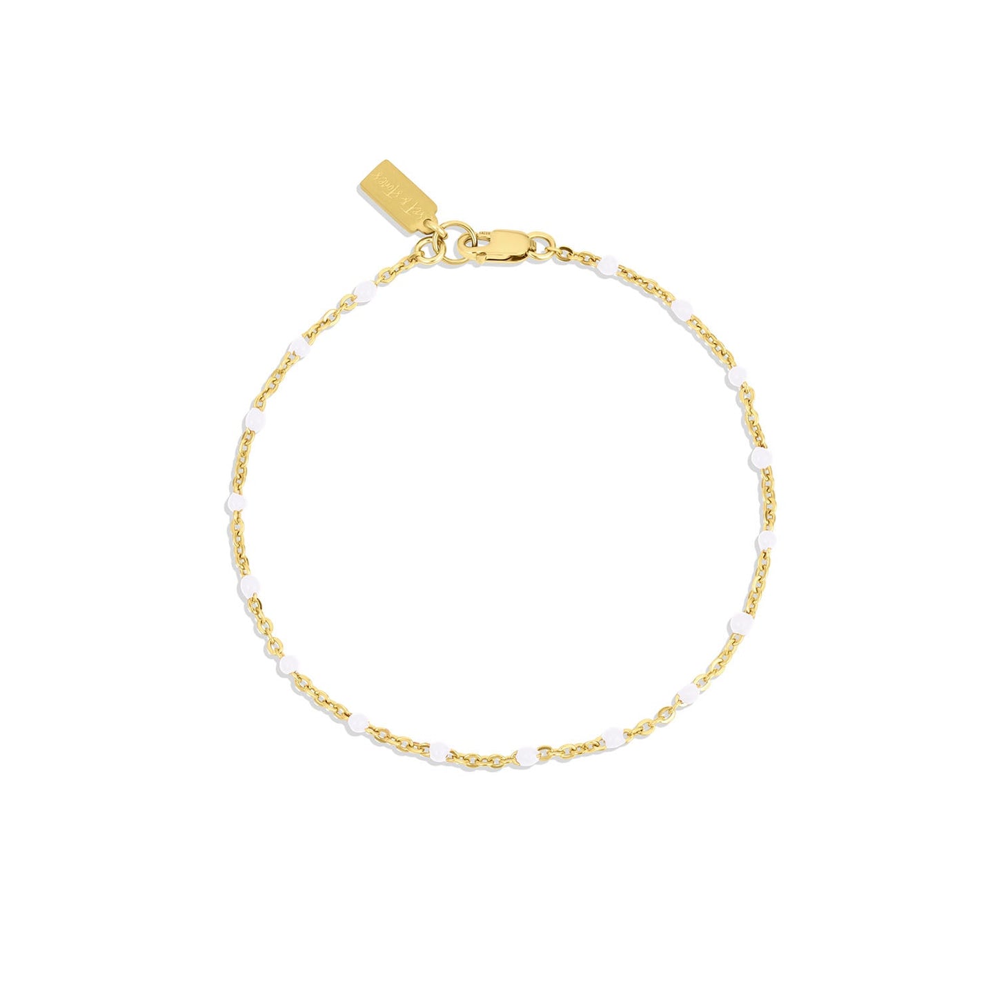 14k Gold Filled Flat Cable Satellite Chain Bracelet Kaz