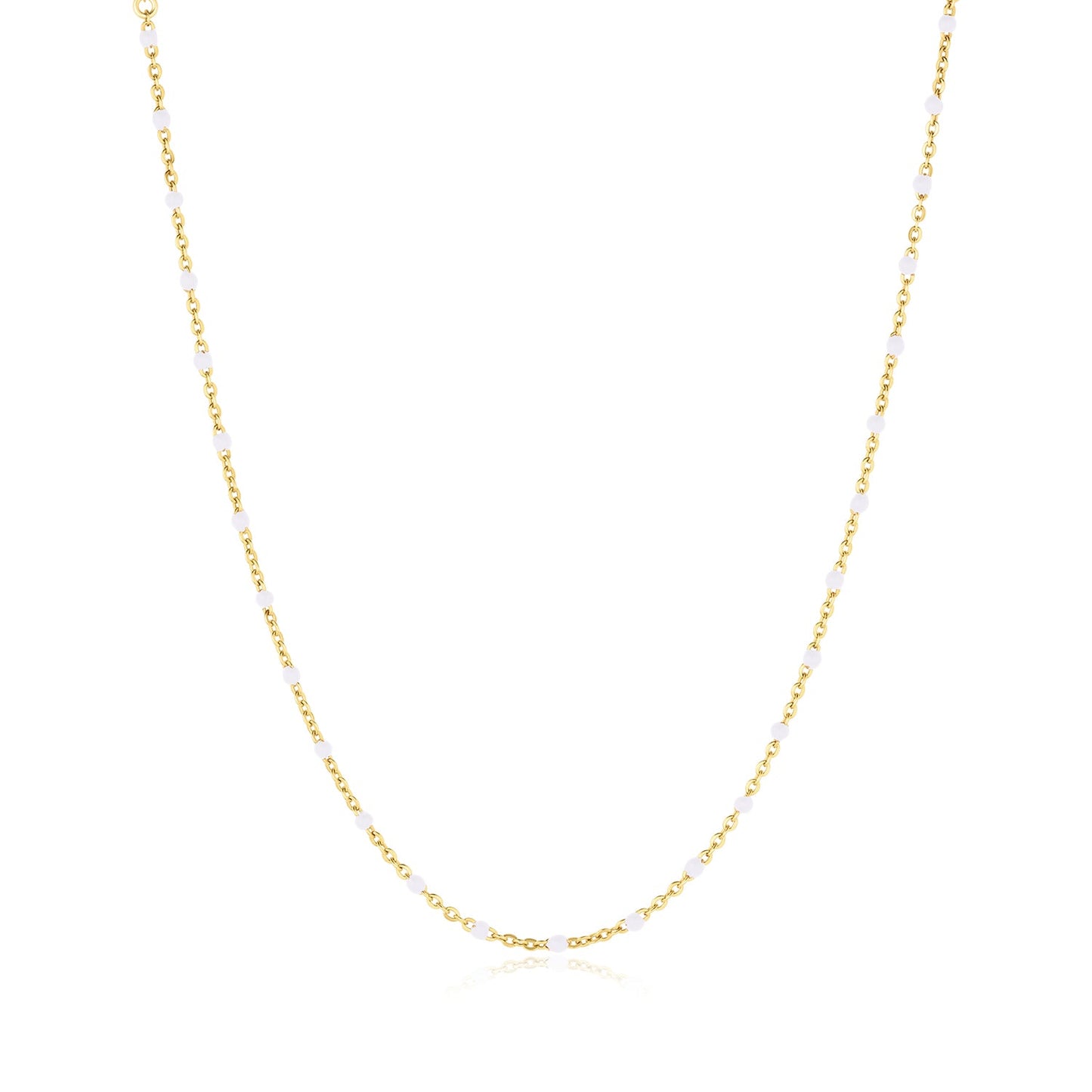 Kaz 14k Gold Filled Flat Cable Satellite Chain Necklace