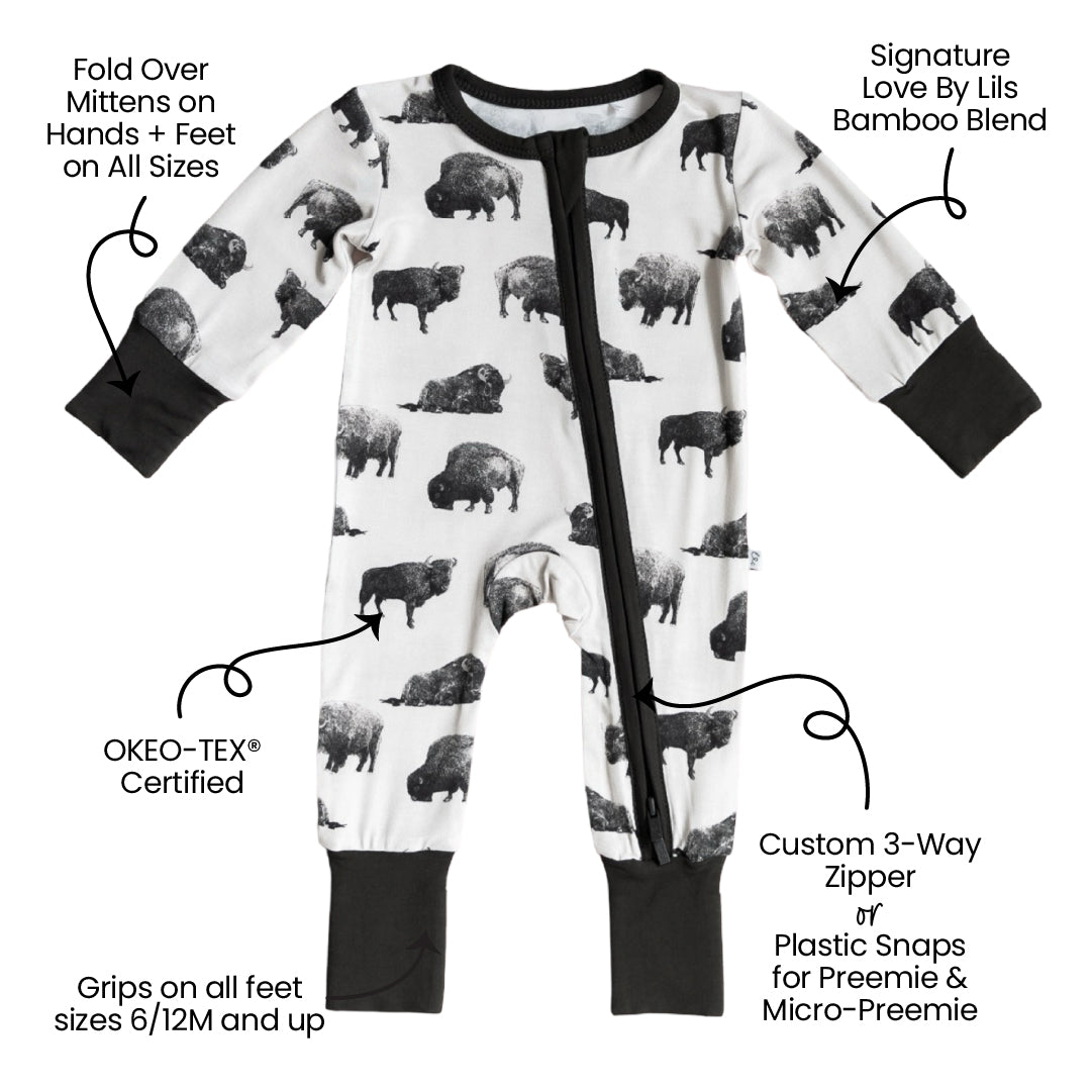 Bamboo Convertible Footie Soft One-Piece Laree + Co.