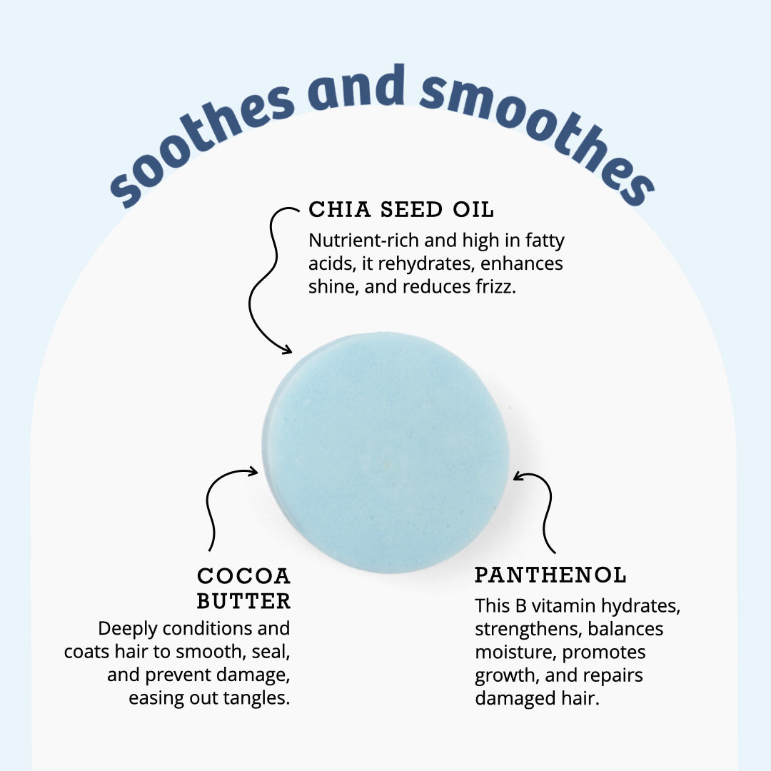 Chia Glow Smoothing Conditioner Bar with Chia Seed Oil
