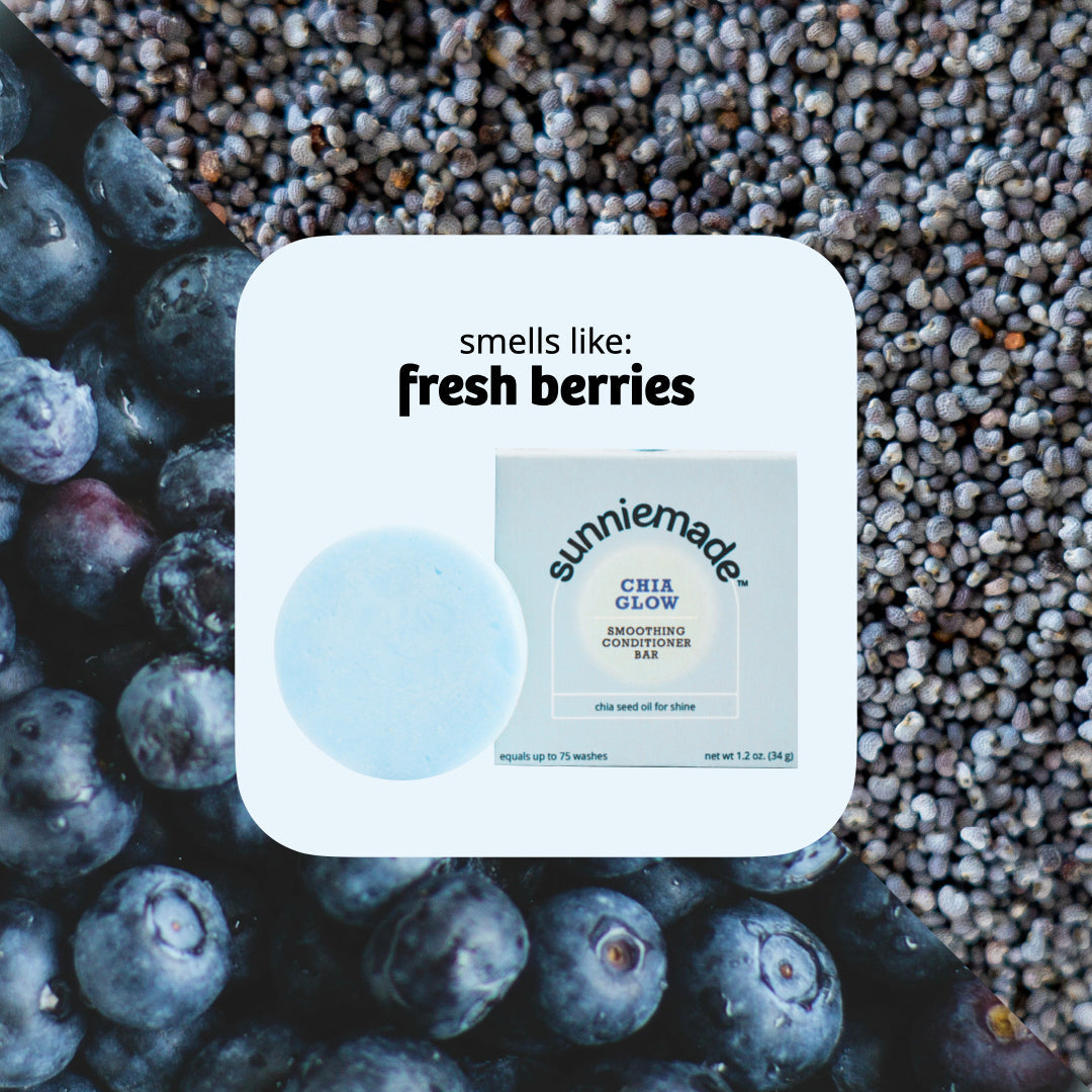 Chia Glow Smoothing Conditioner Bar with Chia Seed Oil
