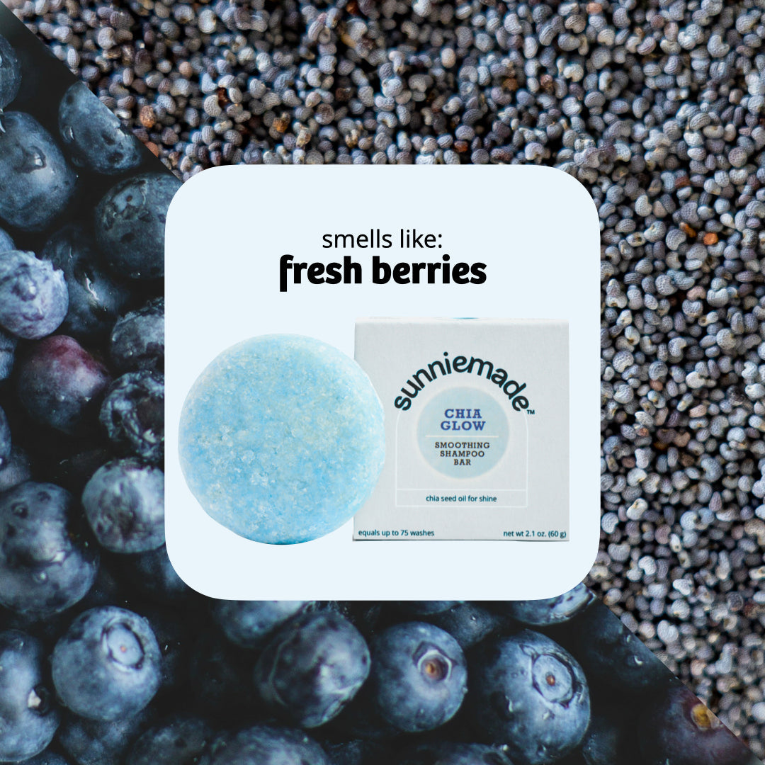 Chia Glow Smoothing Shampoo Bar with Chia Seed Oil