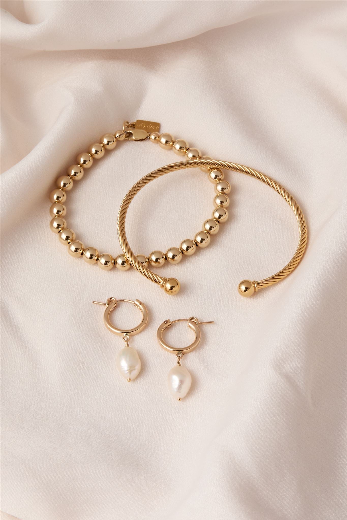 14k Gold Filled Beaded Cameron Bracelet