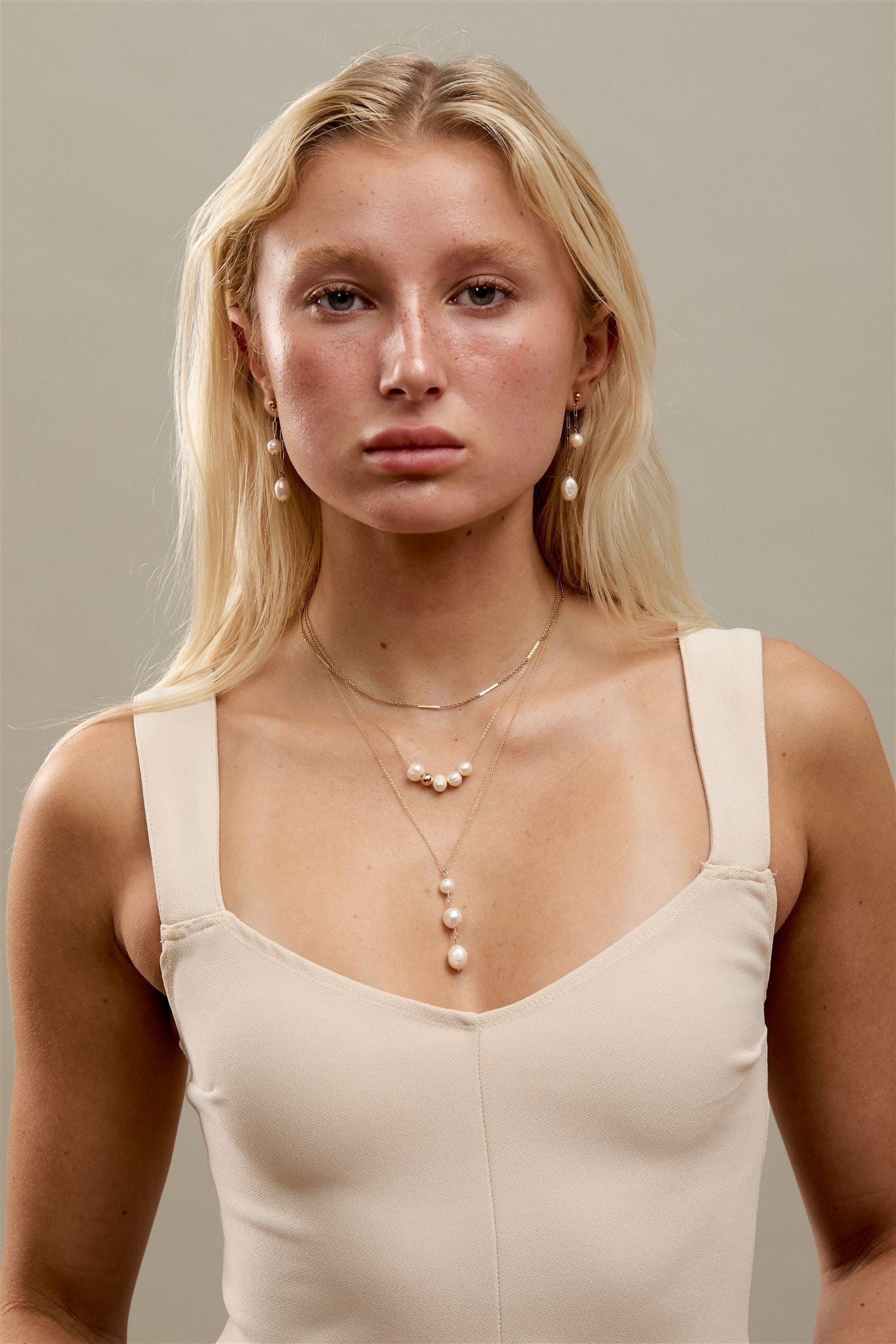 Freshwater Pearl Gold Filled Necklace 14k Pendant Portia Necklace