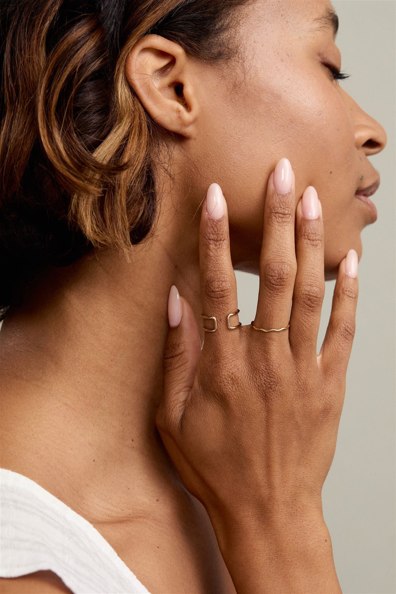 Indigo Adjustable 14k Gold Filled Open Ring The First Layer