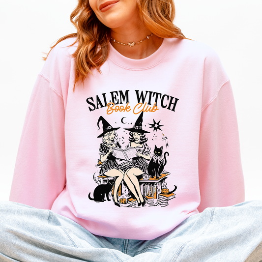 Salem Book Club, Cute Cats, Retro, Classic, Vintage, Halloween, Reading, Books Sweatshirt