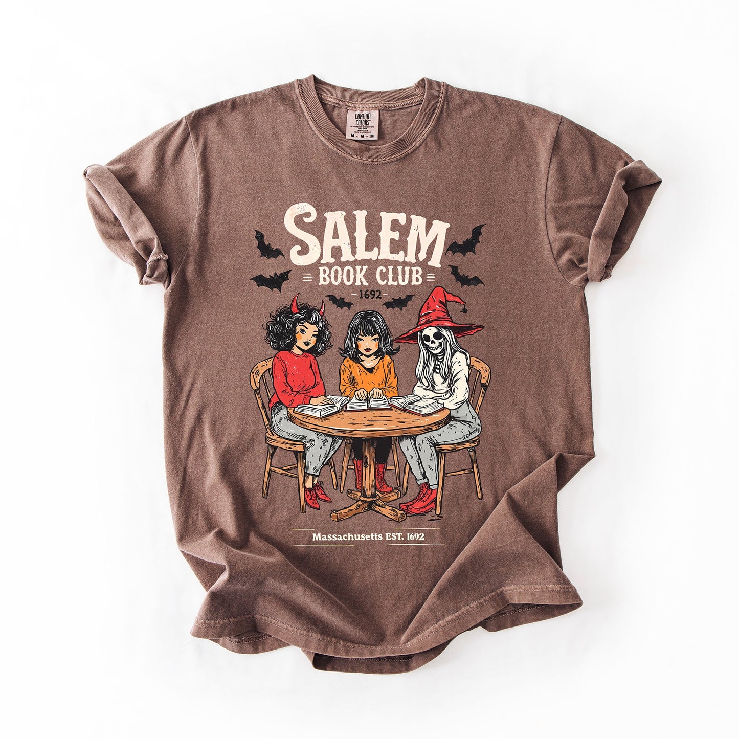 Salem Book Club, Halloween, Reading, Library, Booktok, Comfort Colors T-Shirt