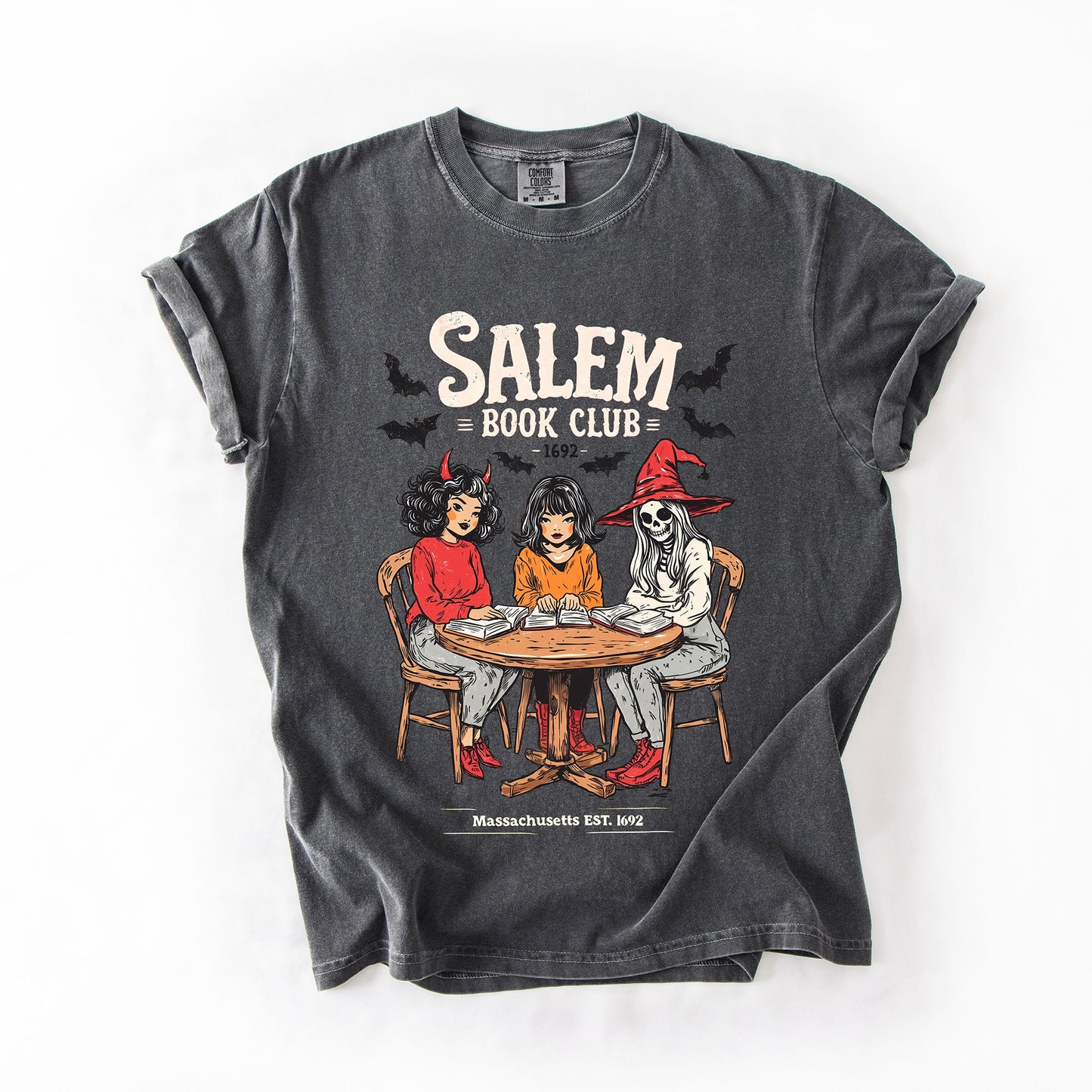 Salem Book Club, Halloween, Reading, Library, Booktok, Comfort Colors T-Shirt