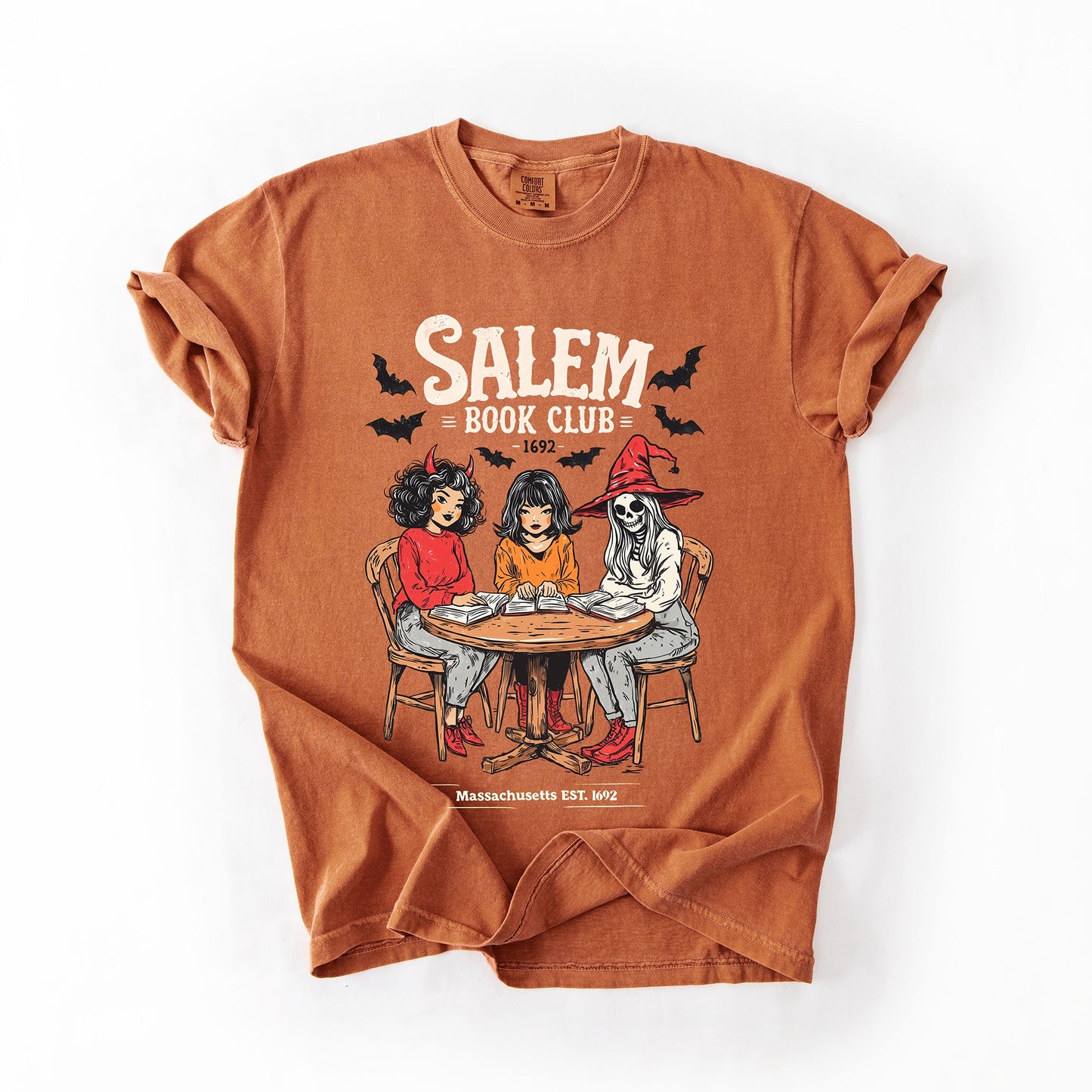 Salem Book Club, Halloween, Reading, Library, Booktok, Comfort Colors T-Shirt