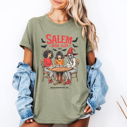 Salem Book Club, Halloween, Reading, Library, Booktok, Tshirt