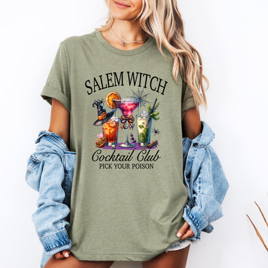 Salem Witch Cocktail Club, Funny, Halloween, Drinks, Party, Tshirt