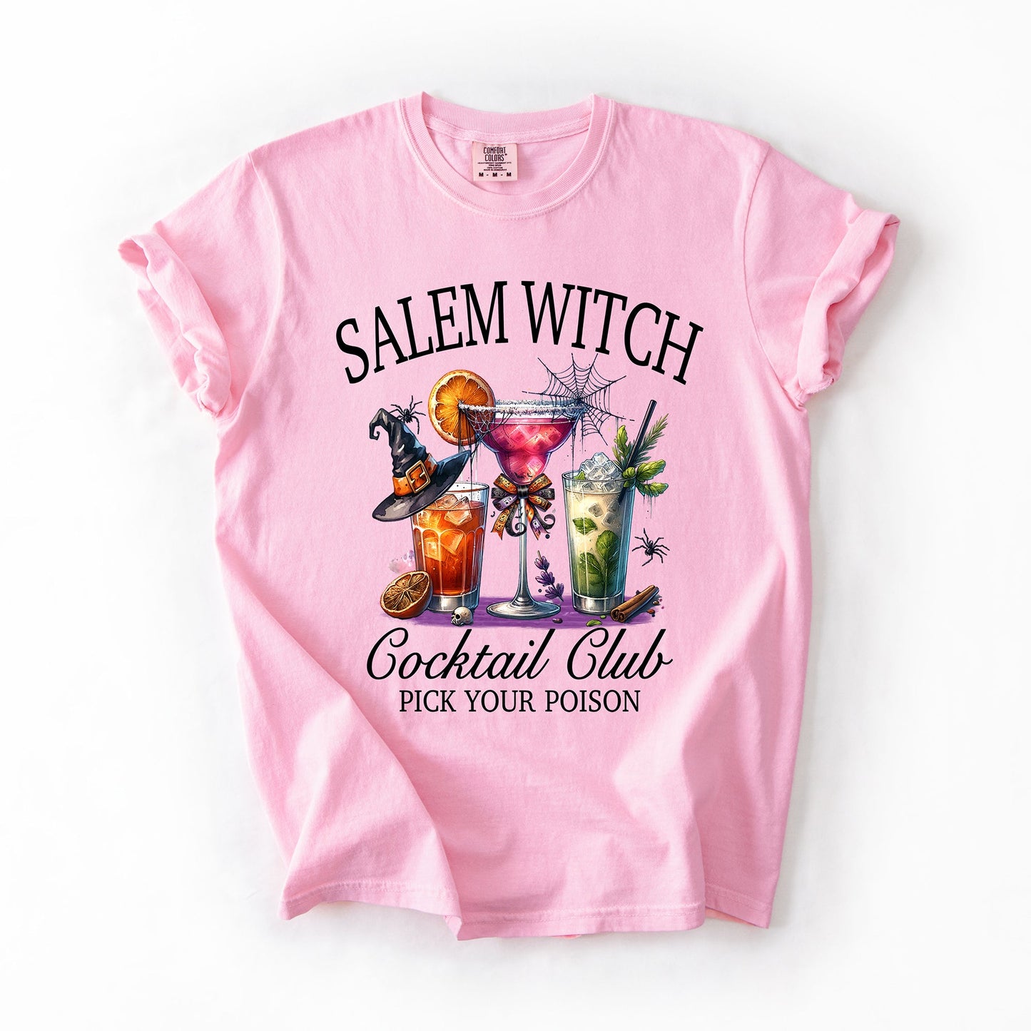 Salem Witch Cocktail Club, Funny, Halloween, Drinks, Party, Comfort Colors T-Shirt