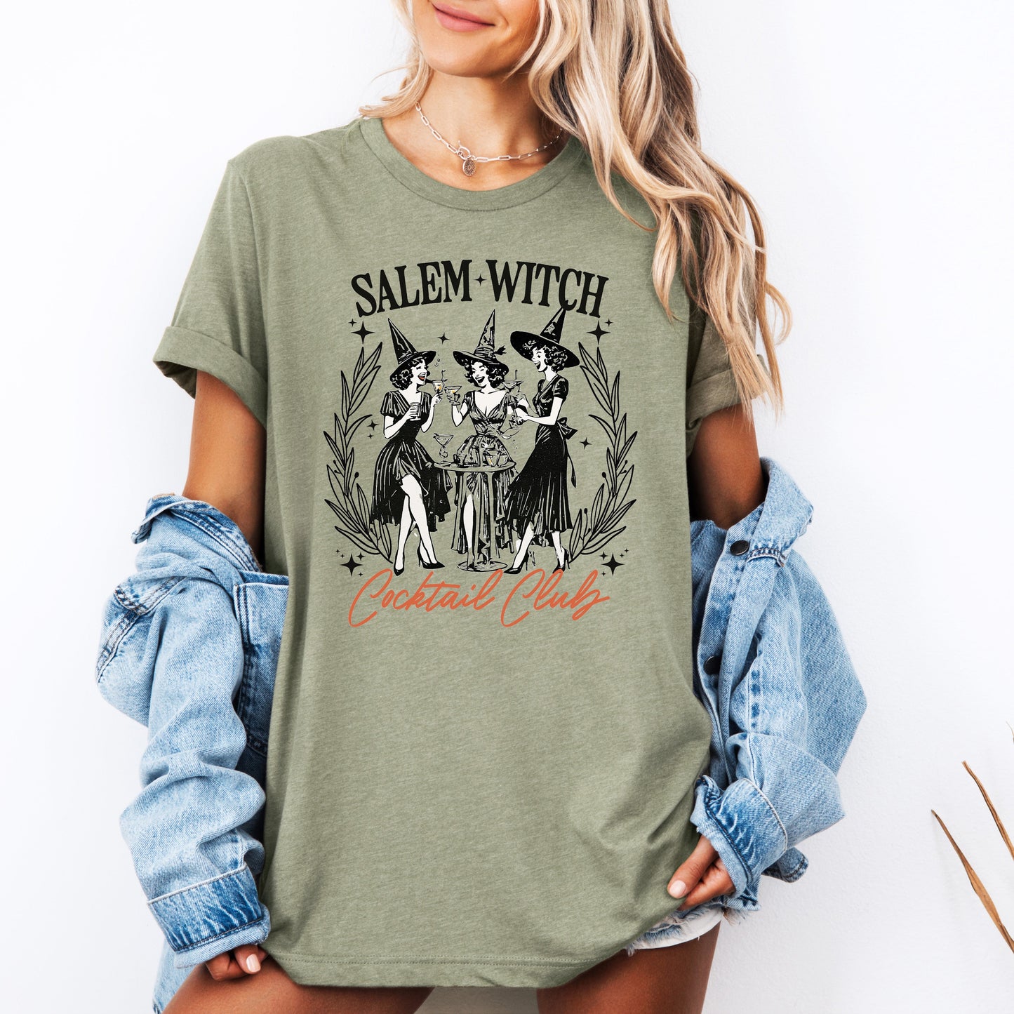 Salem Witch, Cocktail Club, Halloween, Spooky, Tshirt