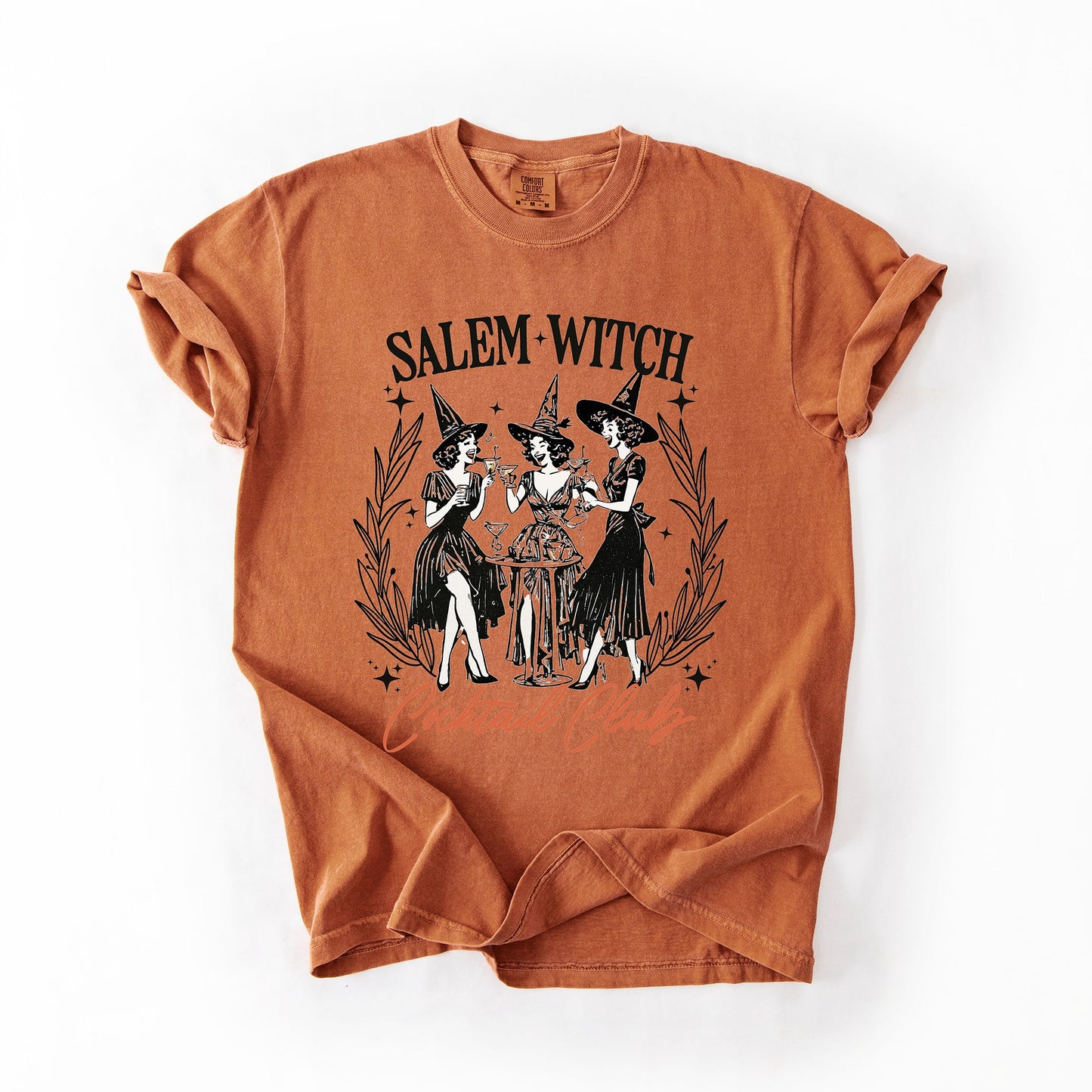 Salem Witch, Cocktail Club, Halloween, Spooky, Comfort Colors T-Shirt