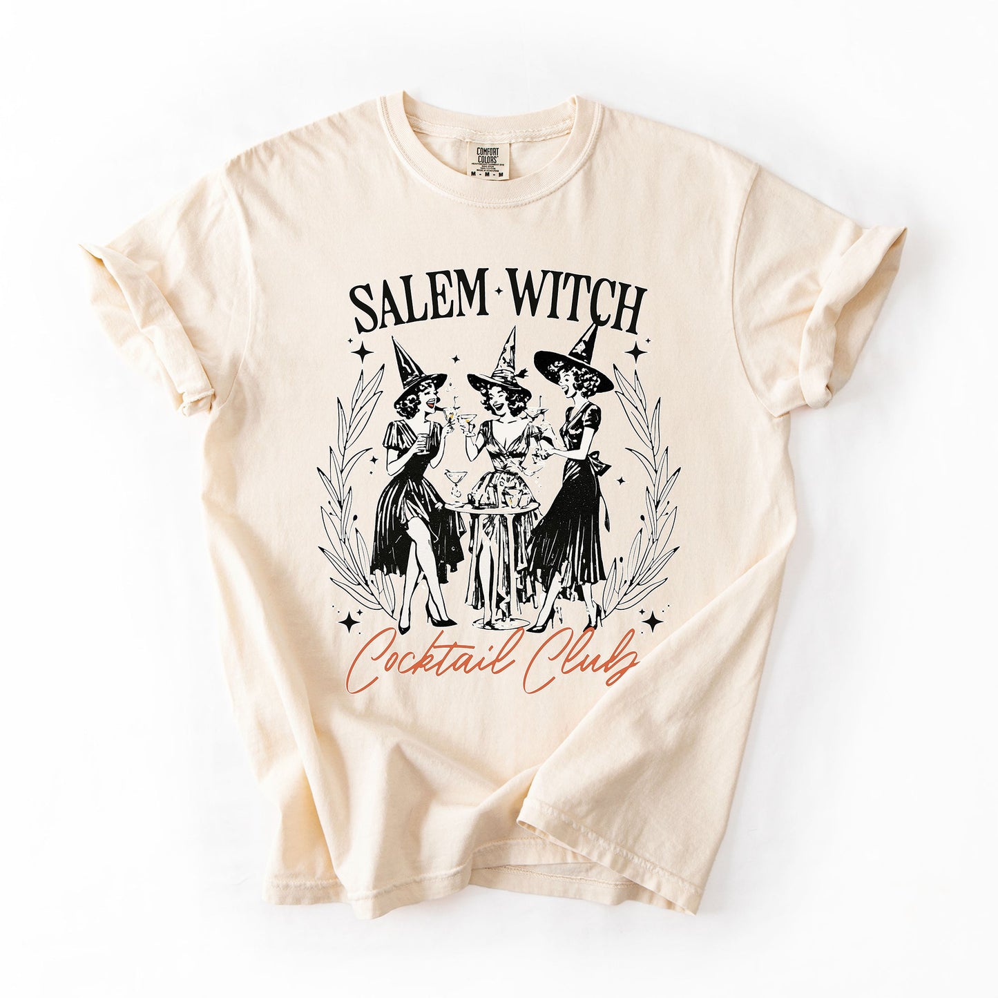Salem Witch, Cocktail Club, Halloween, Spooky, Comfort Colors T-Shirt
