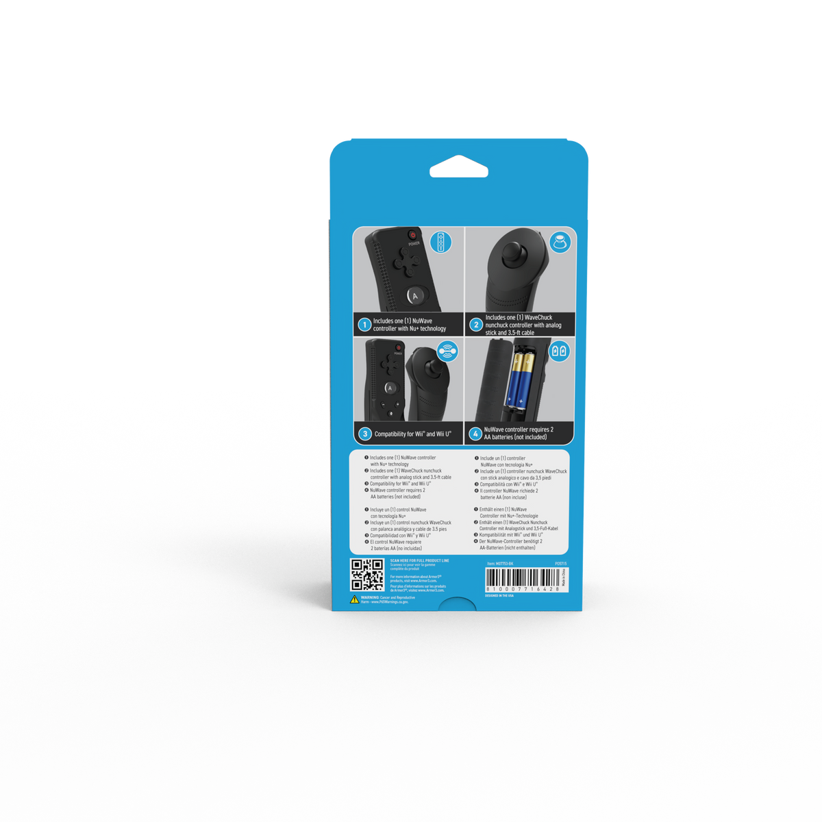 Armor3 Nuwave Deluxe" Nuwave and Wavechuck Combo for Nintendo Wii® - Black