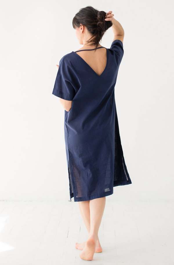 Classic Woven Lino Cotton Kaftan