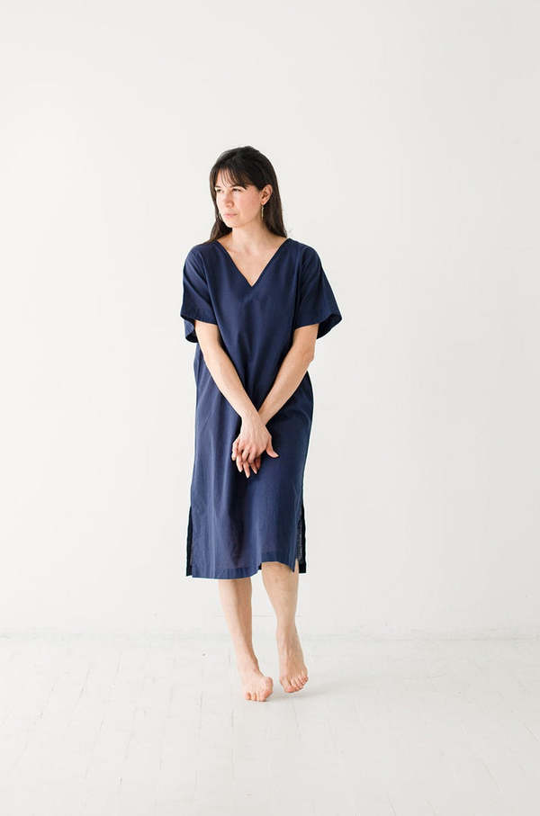 Classic Woven Lino Cotton Kaftan
