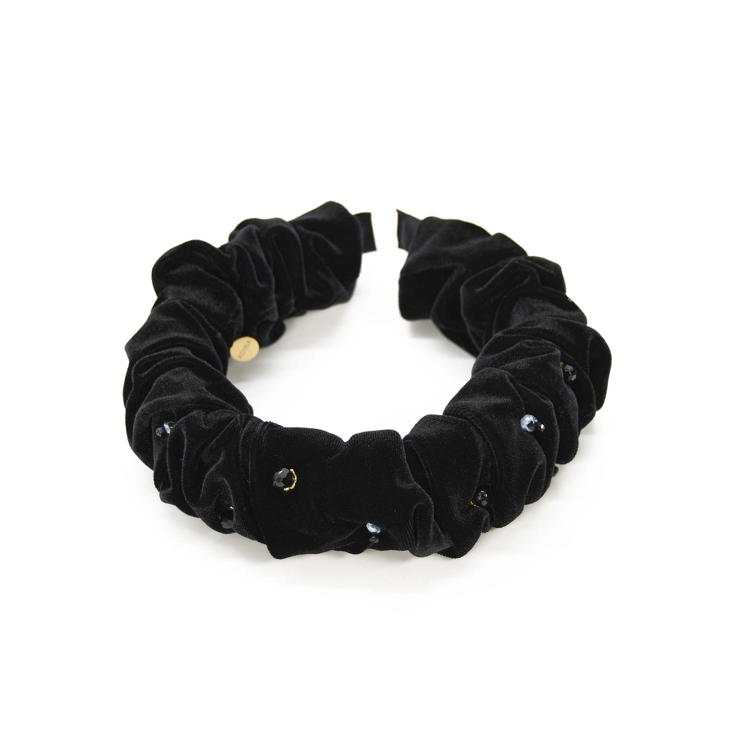 Salvia Blue Firestone Headband Handmade Velvet ADIBA