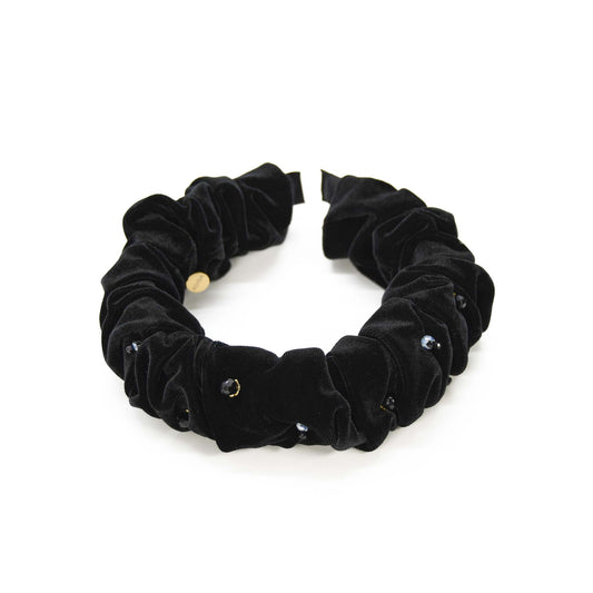 Salvia Blue Firestone Headband Handmade Velvet ADIBA
