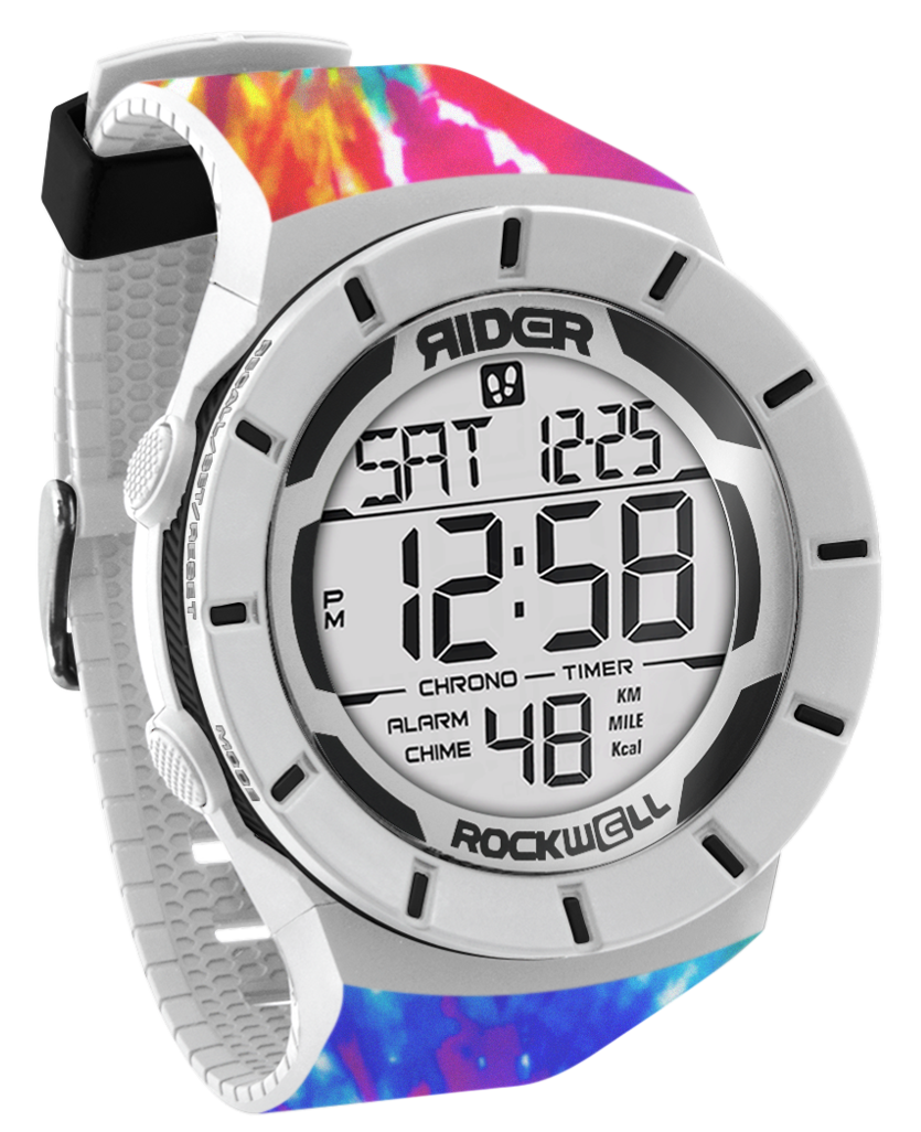 Samadelic Tie-Dye Edition Digital Watch Coliseum Fit™ Rockwell Time