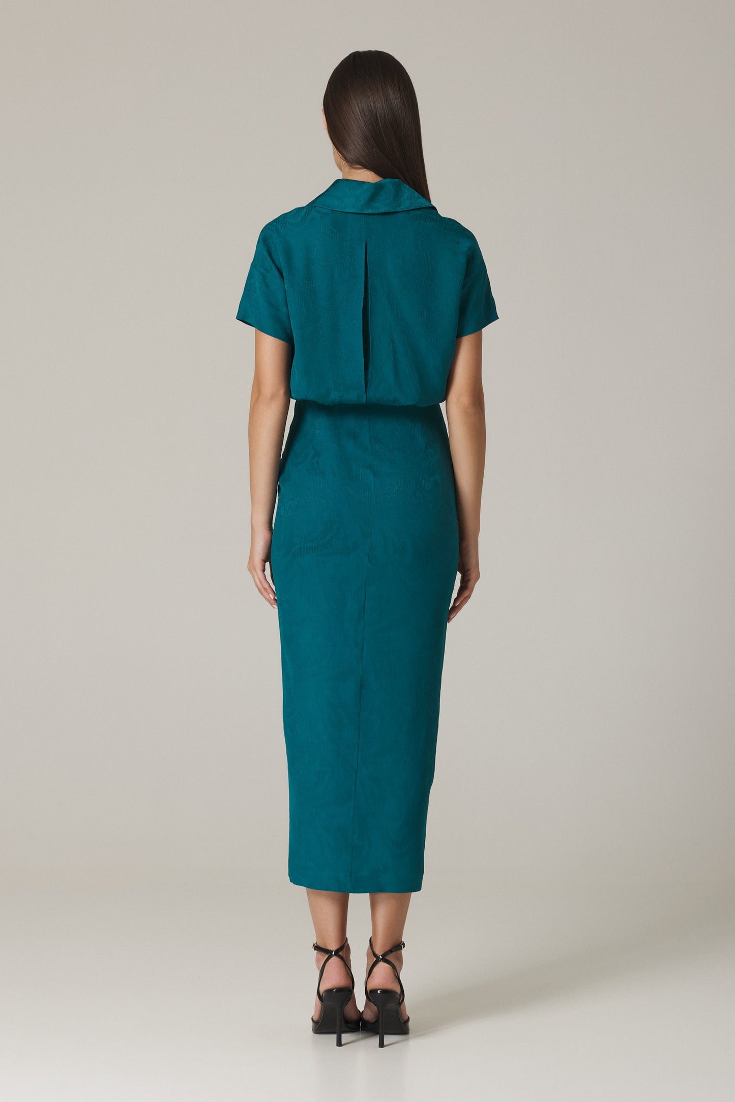 AIDA SHIRT DRESS IN CAPRI BLUE