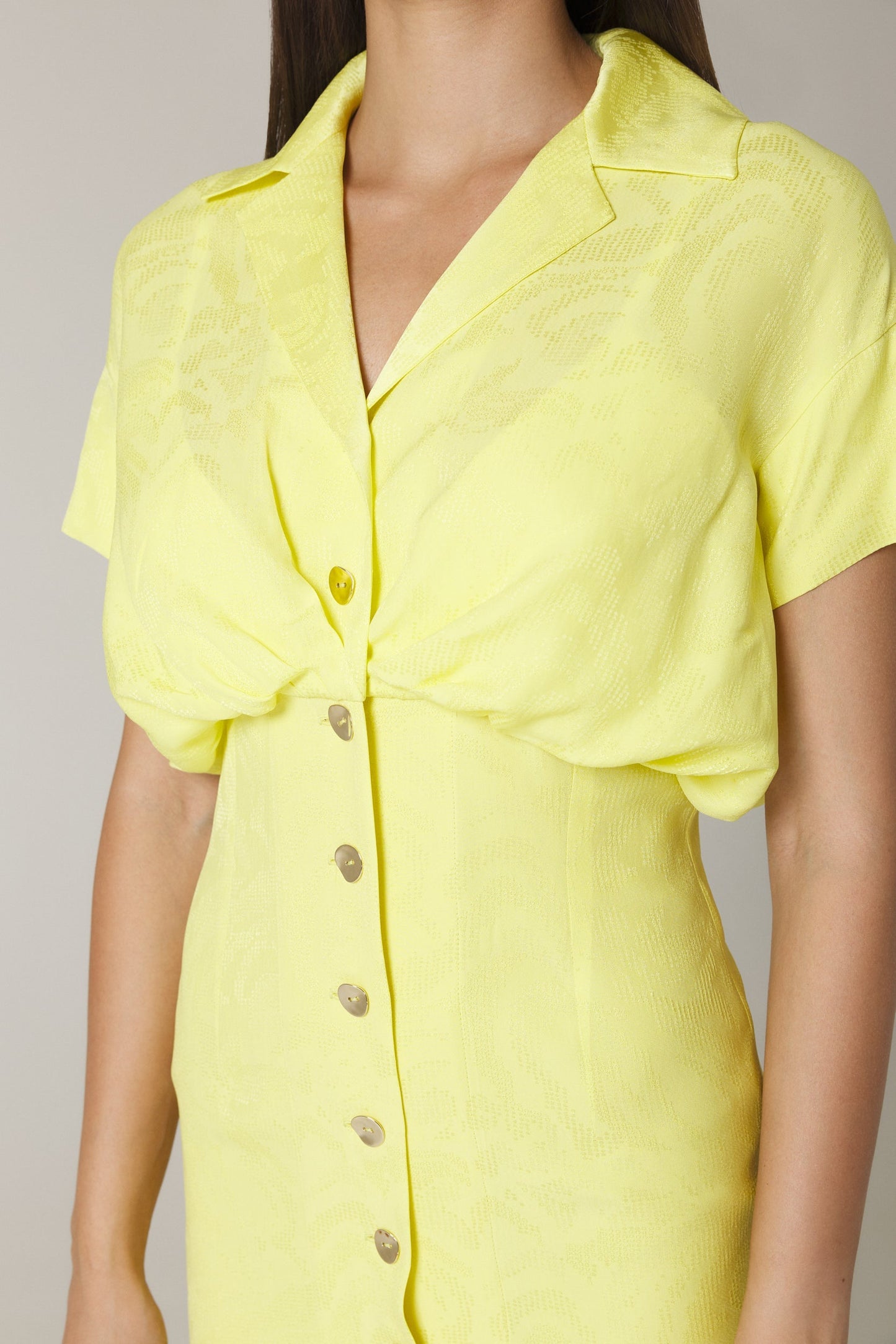 AIDA SHIRT DRESS IN LIMONCELLO