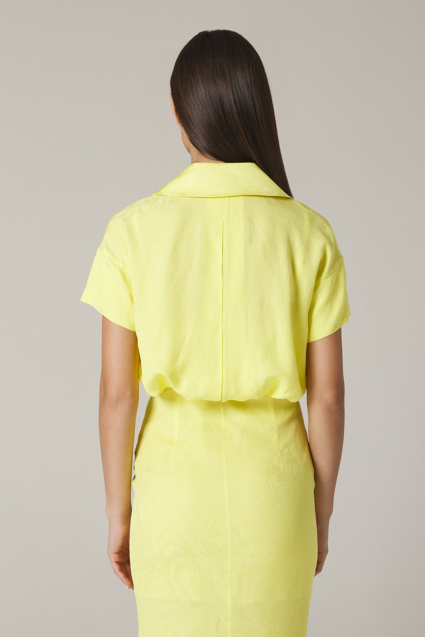 AIDA SHIRT DRESS IN LIMONCELLO