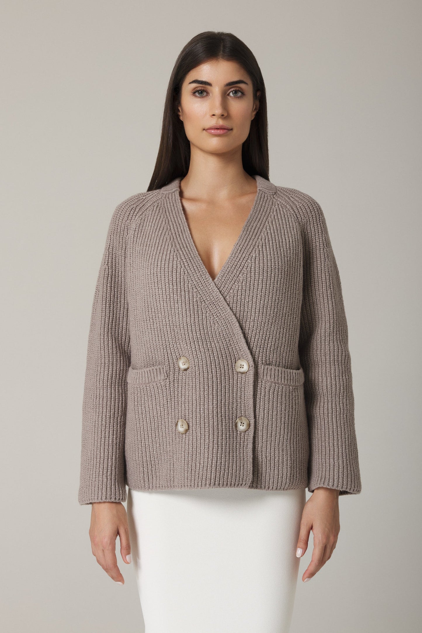 Florin Clay Double Breasted Cardigan