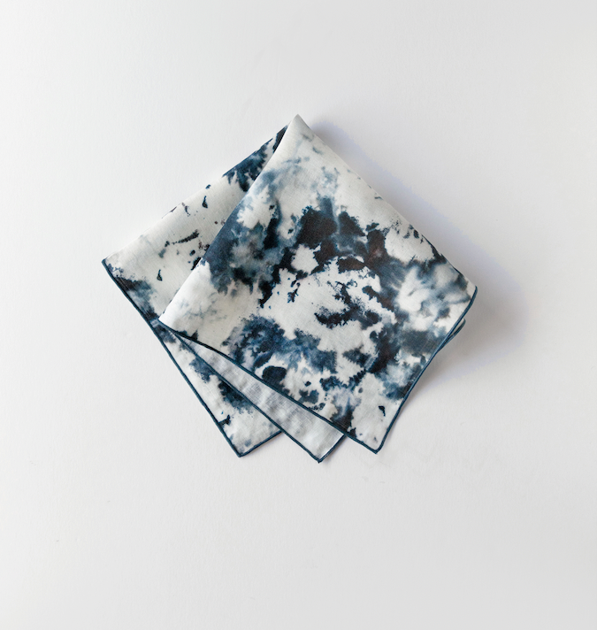 Grey Marble Linen Napkin 18x18 Inch
