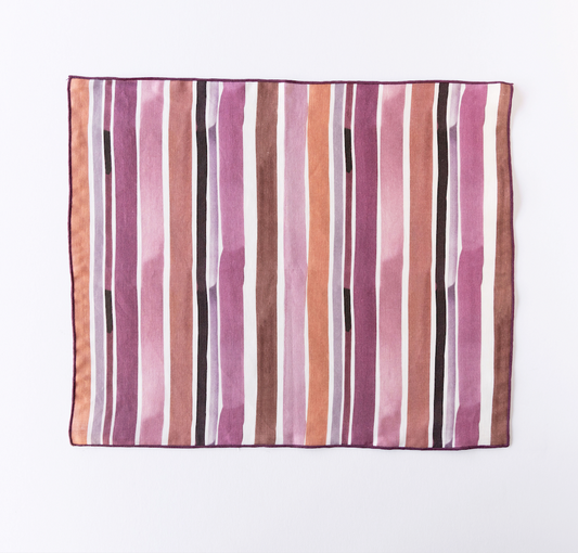 Lisbon Stripe Hand-Painted Linen Placemat