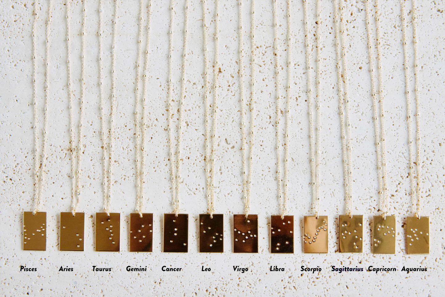 Zodiac Constellation Gold Filled Necklace 14k Gold Filled Chain