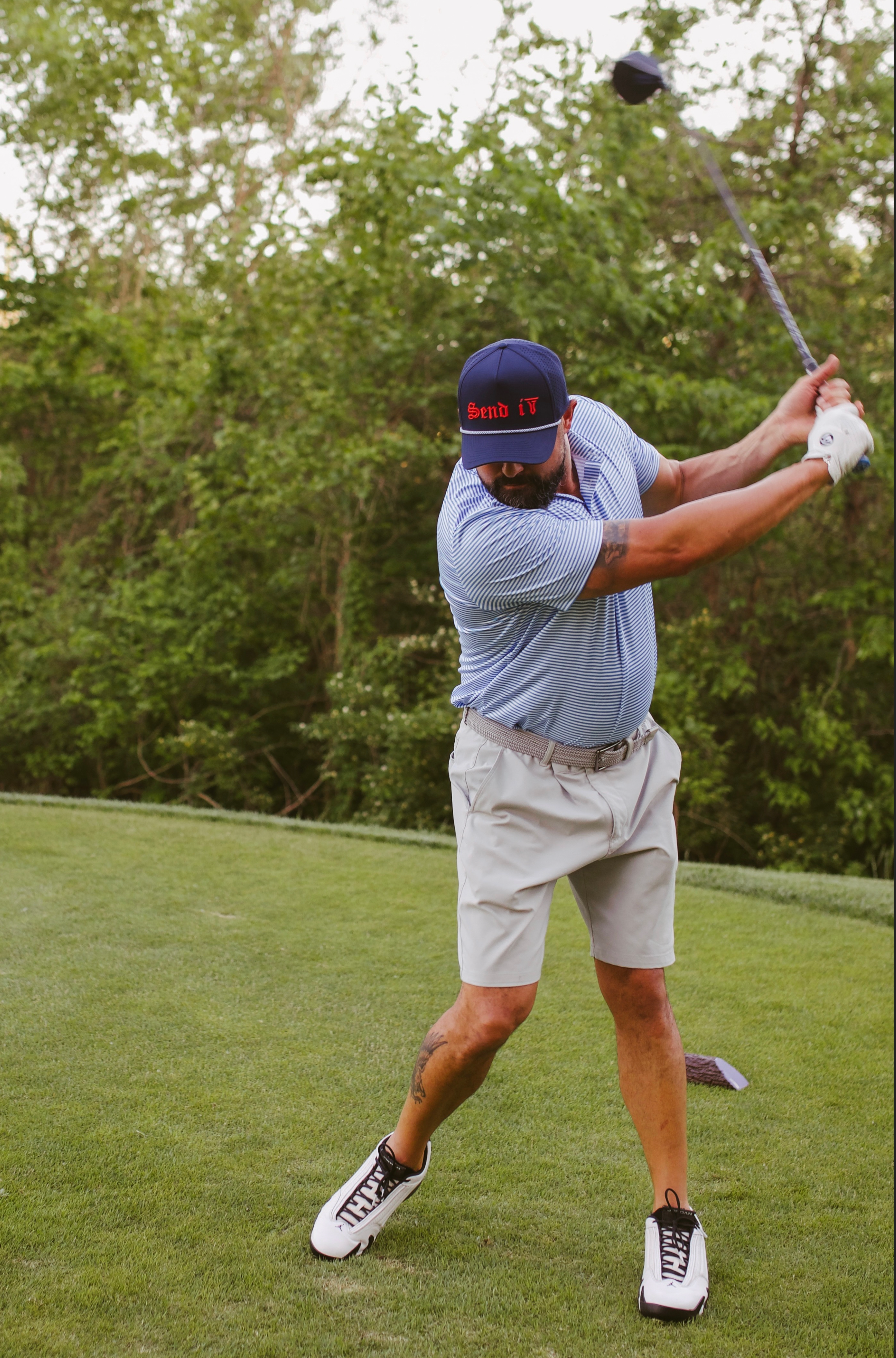 Send It Rope Hat Navy 5-Panel Golf Hat