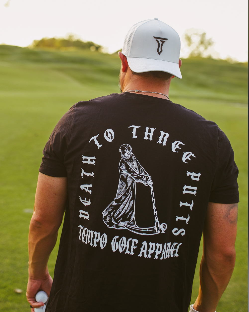 Death To Three Putts Comfortable Graphic Golf Tee