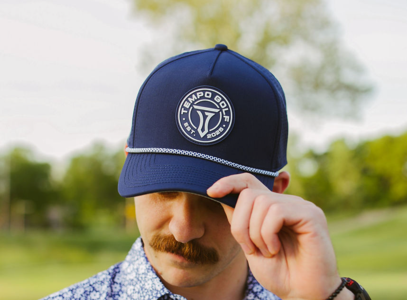 Tempo Logo Navy Snapback Rope Hat Tempo