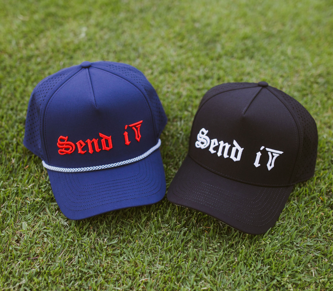 Send It Rope Hat Navy 5-Panel Golf Hat