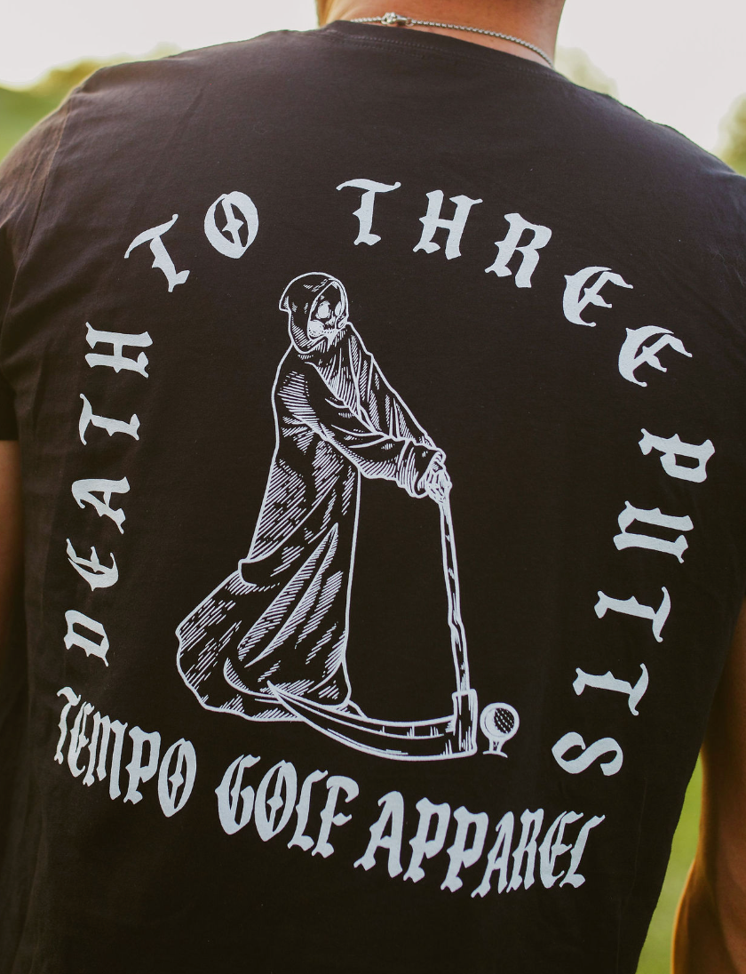 Death To Three Putts Comfortable Graphic Golf Tee