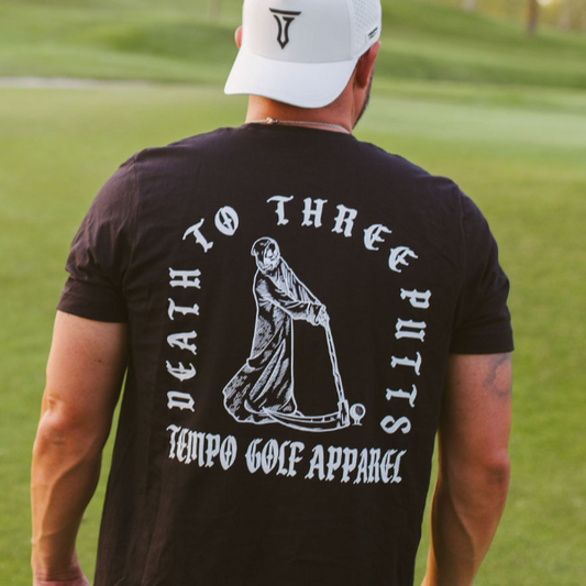 Death To Three Putts Comfortable Graphic Golf Tee