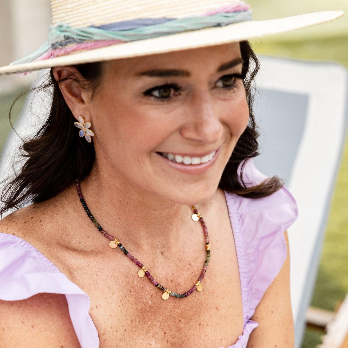 Sea Glass Medallion Necklace