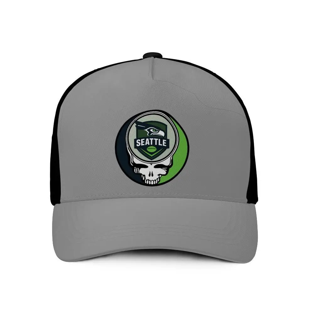 Seattle Football Edition Stealie Trucker Cap DTF-Printed The Gridiron Collection