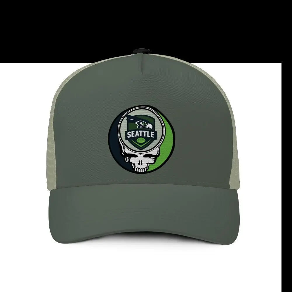 Seattle Football Edition Stealie Trucker Cap DTF-Printed The Gridiron Collection