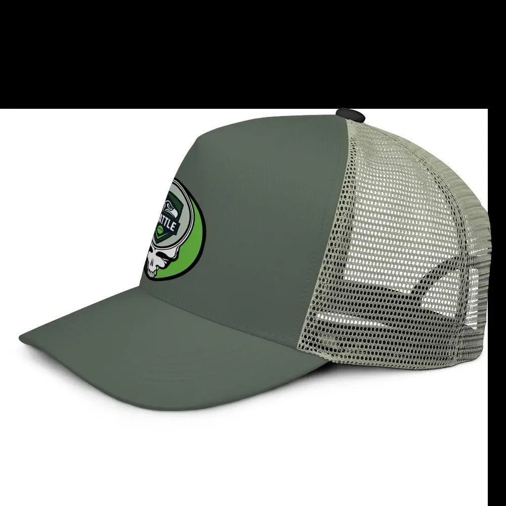 Seattle Football Edition Stealie Trucker Cap DTF-Printed The Gridiron Collection