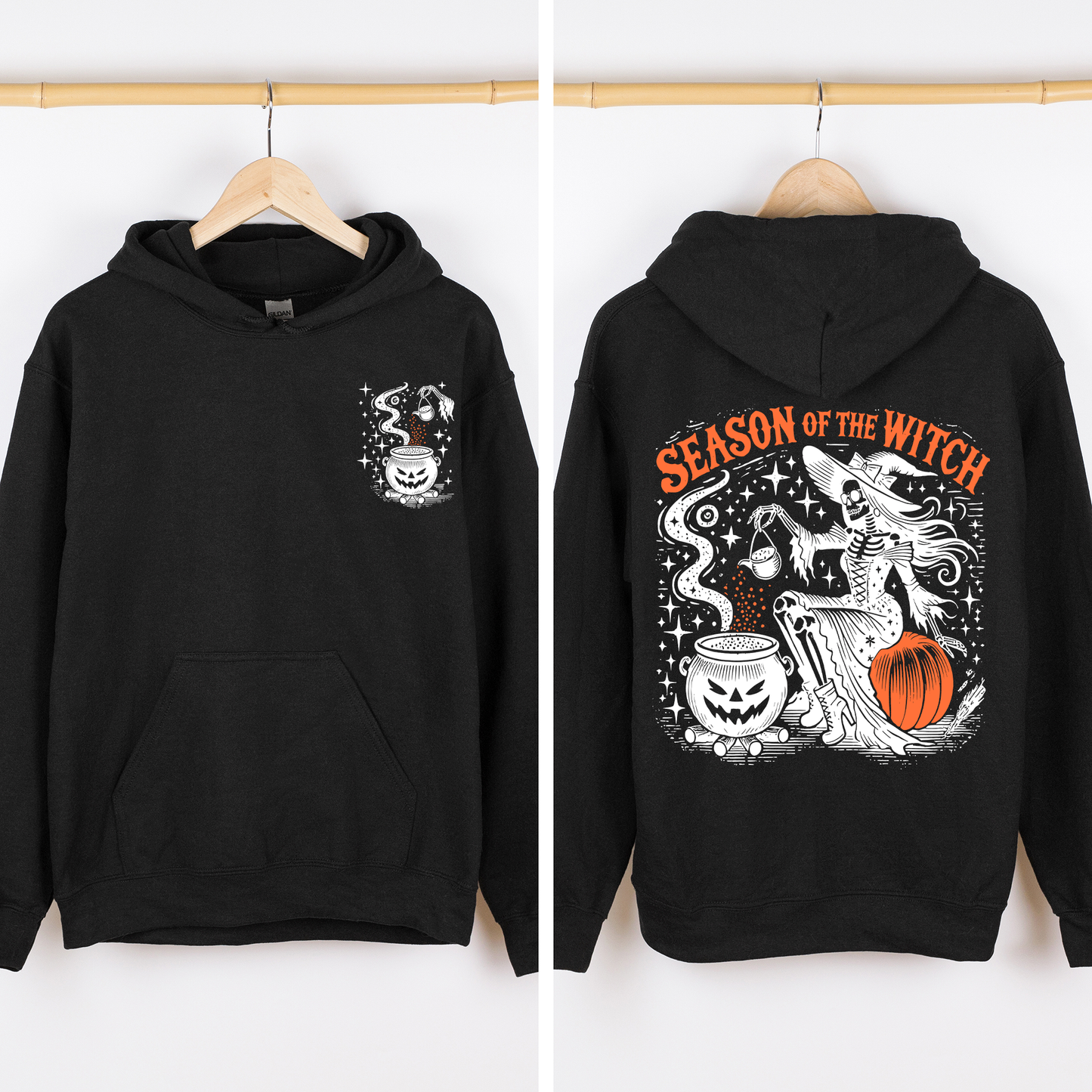 Season of the Witch Spooky Graphic Hoodie Hooded Sweatshirt
