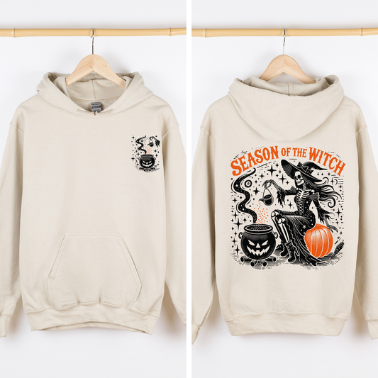 Season of the Witch Spooky Graphic Hoodie Hooded Sweatshirt