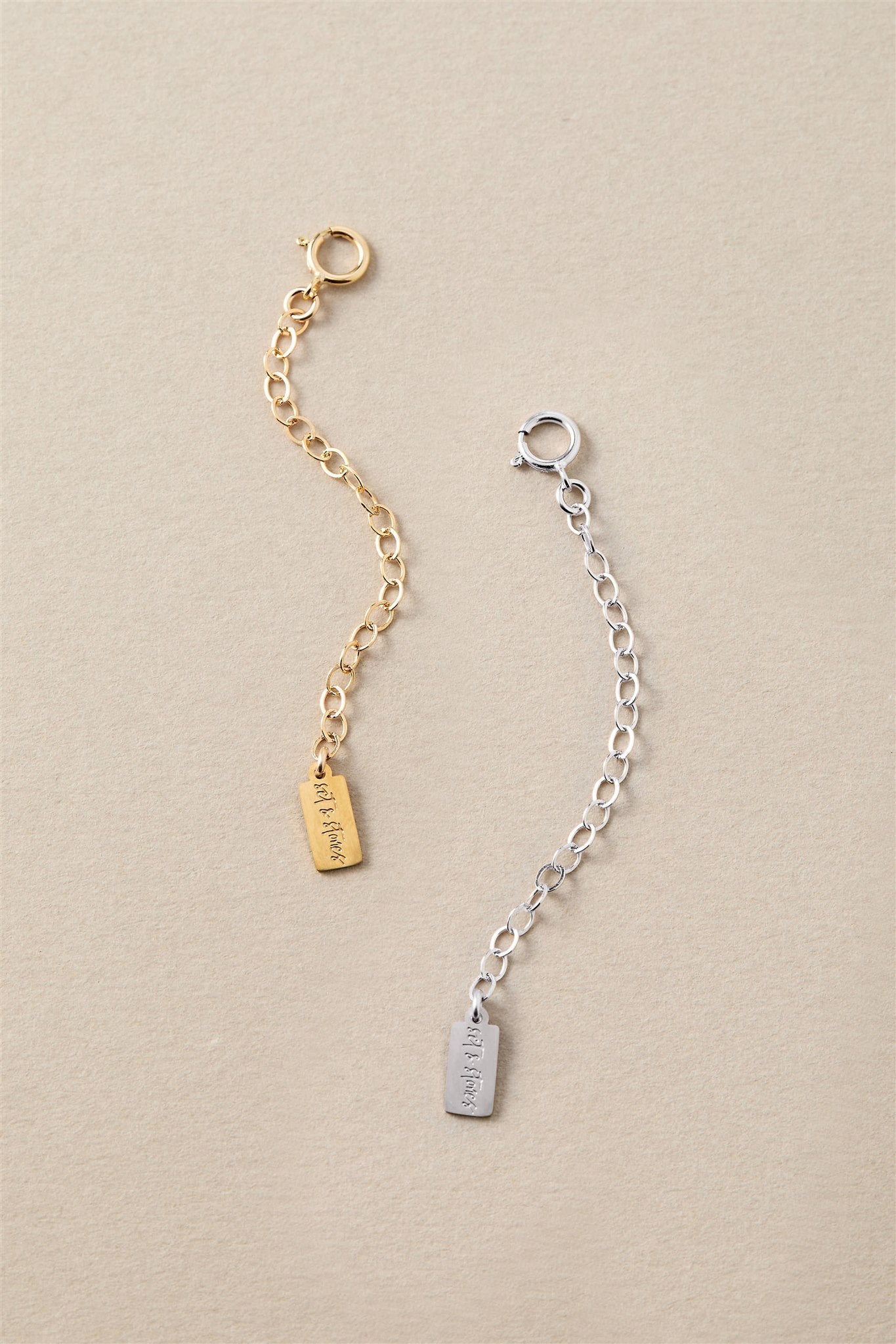 2' Extender Dainty 14k Gold Filled or Sterling Silver Necklace Bracelet Extender